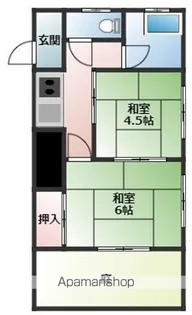 高橋ハイツ【1階】の間取り