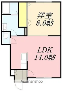 アメニティコートK・H【1階】の間取り