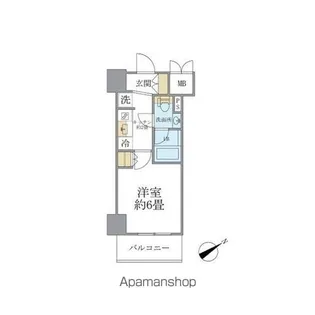 レスピール川崎【8階】の間取り