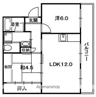 ハイコーポ利余 C棟【2階】の間取り