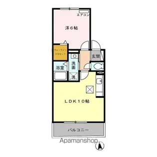 ラ・テール B【1階】の間取り