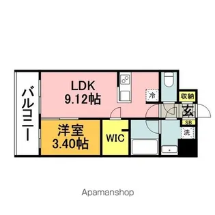 HSK博多ステーション【3階】の間取り