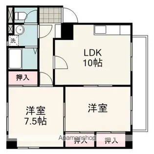 コーポ藤【201号室】の間取り
