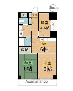 エンブレム八王子本町【5階】の間取り