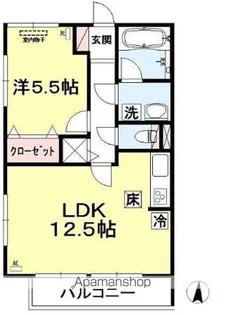 コモレビ大蔵 E【1階】の間取り