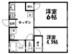 シティハイムせきやま【1階】の間取り