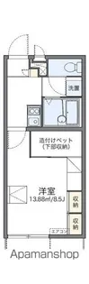 レオパレスラクレⅡ【104号室】の間取り