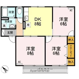 ドリーム末武【1階】の間取り
