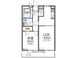 レオネクストカーネリアンハイツ【303号室】の間取り