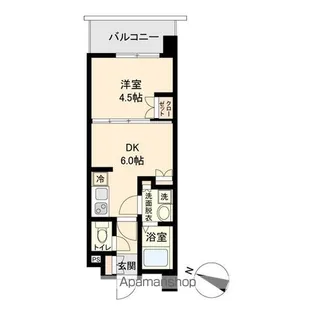 オープンブルーム二子【5階】の間取り