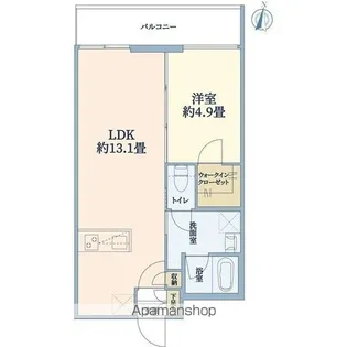 ウェルスクエア豊中本町【3階】の間取り