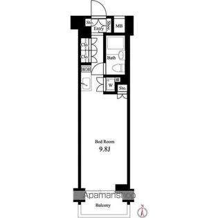イプセ蒲田WEST【5階】の間取り