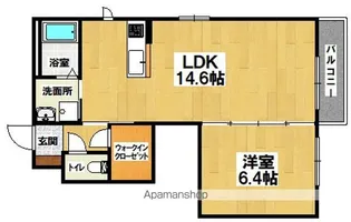 シャーメゾン森【A101号室】の間取り