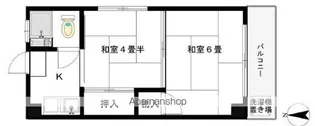 前竹マンション【4階】の間取り
