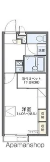レオパレス加茂【201号室】の間取り