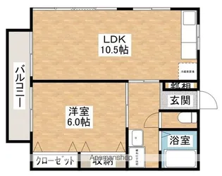 キョーワビル【202号室】の間取り