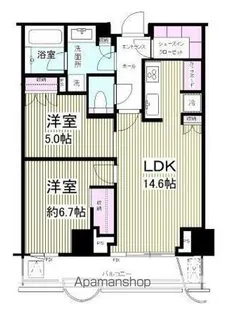 パークコート神宮北参道ザタワー【12階】の間取り