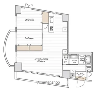 東京都文京区春日2丁目【マンション】の間取り