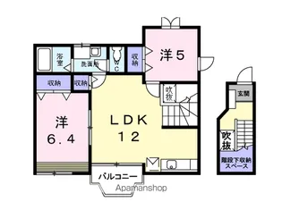アヴニールS【2階】の間取り