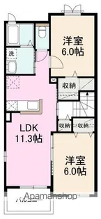 クー・ドゥ・バレーヌ【2階】の間取り