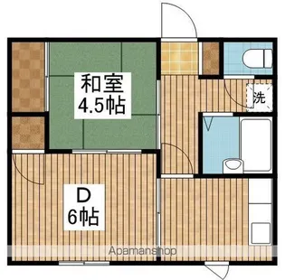 ハイツ相生【1階】の間取り