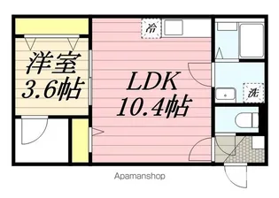 ポルトボナ—【3階】の間取り
