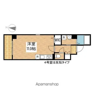 リゾナーレ・マルノウチ【8階】の間取り