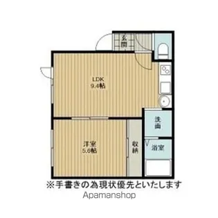 ハイツイーグル【102号室】の間取り