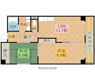 ハイツ・イシカワ【3階】の間取り