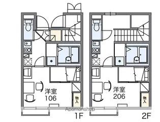 レオパレスシャルム ふるーる【202号室】の間取り