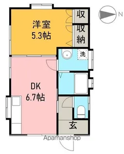 カシータ デ ソラ【3階】の間取り