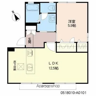 アーナリ 1番館【1階】の間取り
