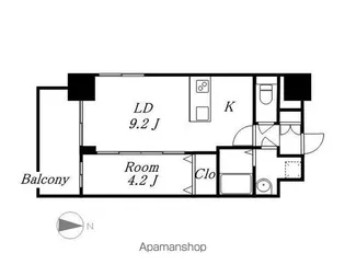 ファステート名古屋ラプソディ【4階】の間取り