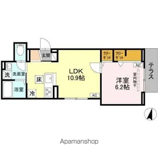 セレスティア上十条【1階】の間取り