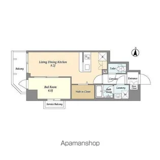 グランエール森下WEST【7階】の間取り