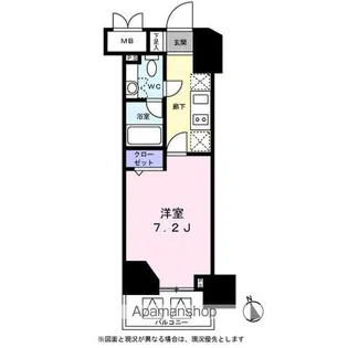 レジディア高輪桂坂【3階】の間取り