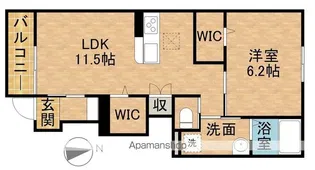 カメリア【1階】の間取り