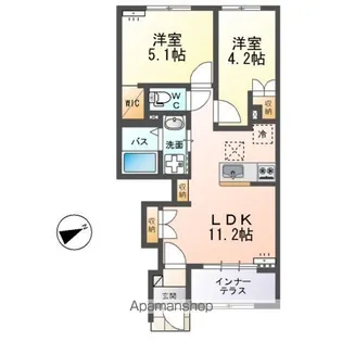 アーバンヒルズ(URBAN HILLS)【1階】の間取り