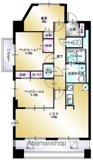 レクシア宮前【201号室】の間取り