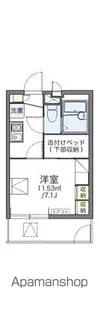 レオパレスFumin【1階】の間取り