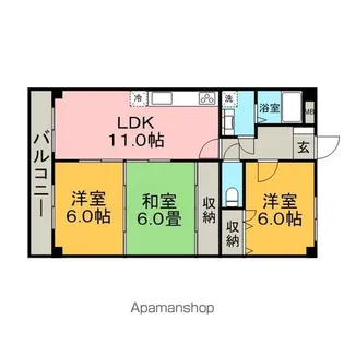 メルローズ30【1階】の間取り