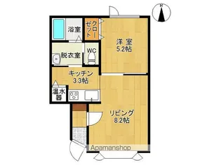 サイプレス【103号室】の間取り