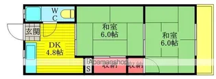 第1清涼マンション【5階】の間取り