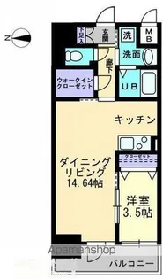 ソラノ瓦町【10階】の間取り