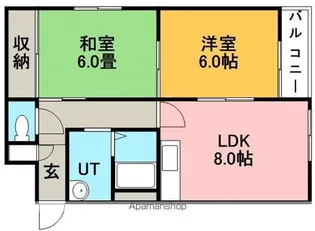 ピュアスプリング手稲本町【1階】の間取り