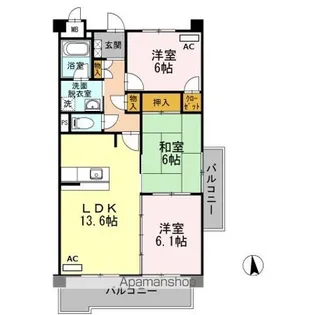 ヴォーリバージュⅢ【2階】の間取り