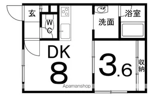 文教荘2【2階】の間取り
