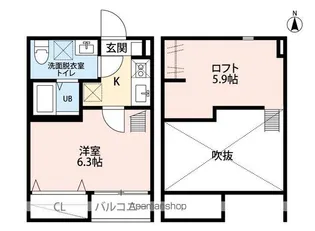 ASSO 台原【1階】の間取り