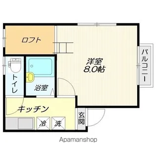 プラムハイツ【201号室】の間取り