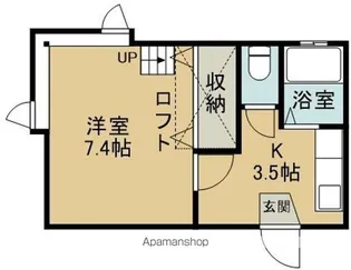 コーポ紙ふうせん【1階】の間取り